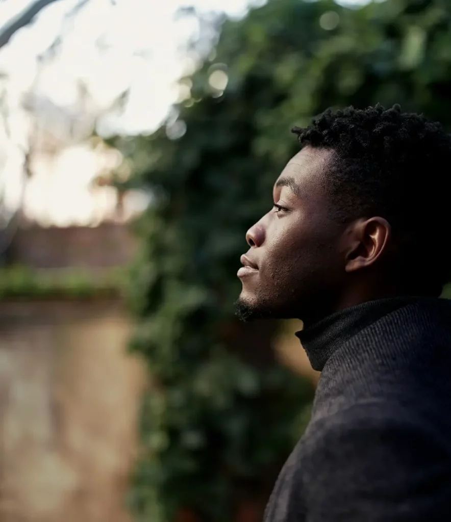 Digiten's stock image with man looking for the future.